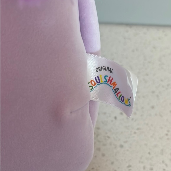 Squishmallows Delzi The Donkey Easter Basket Plush Collectible, Purple / Floral - Picture 4 of 5